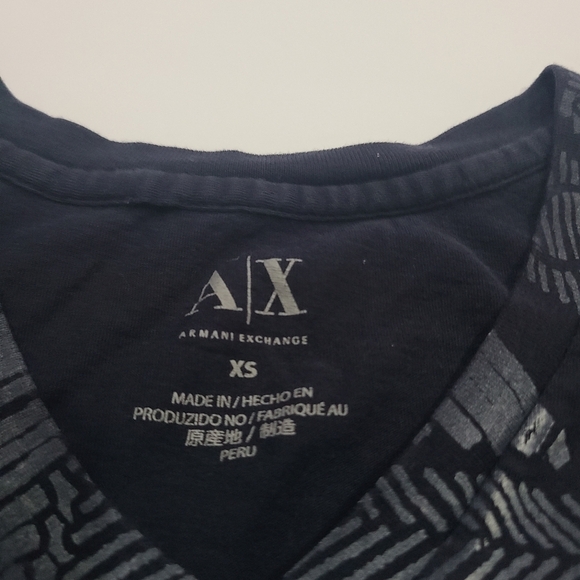 Armani Exchange Blue Graphic Men's Shirt - Picture 4 of 6